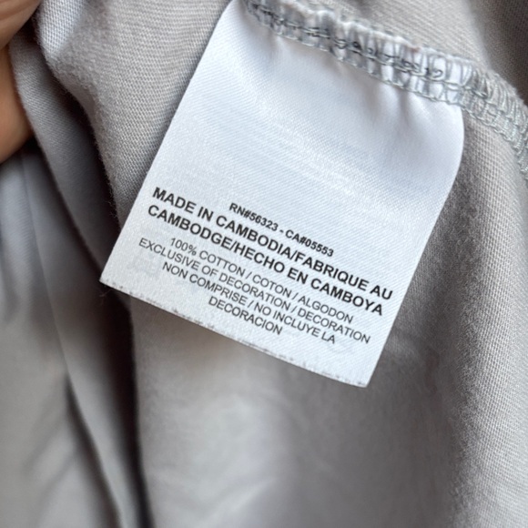 Jordan Gray Tee with Vibrant Orange Logo - Picture 5 of 5